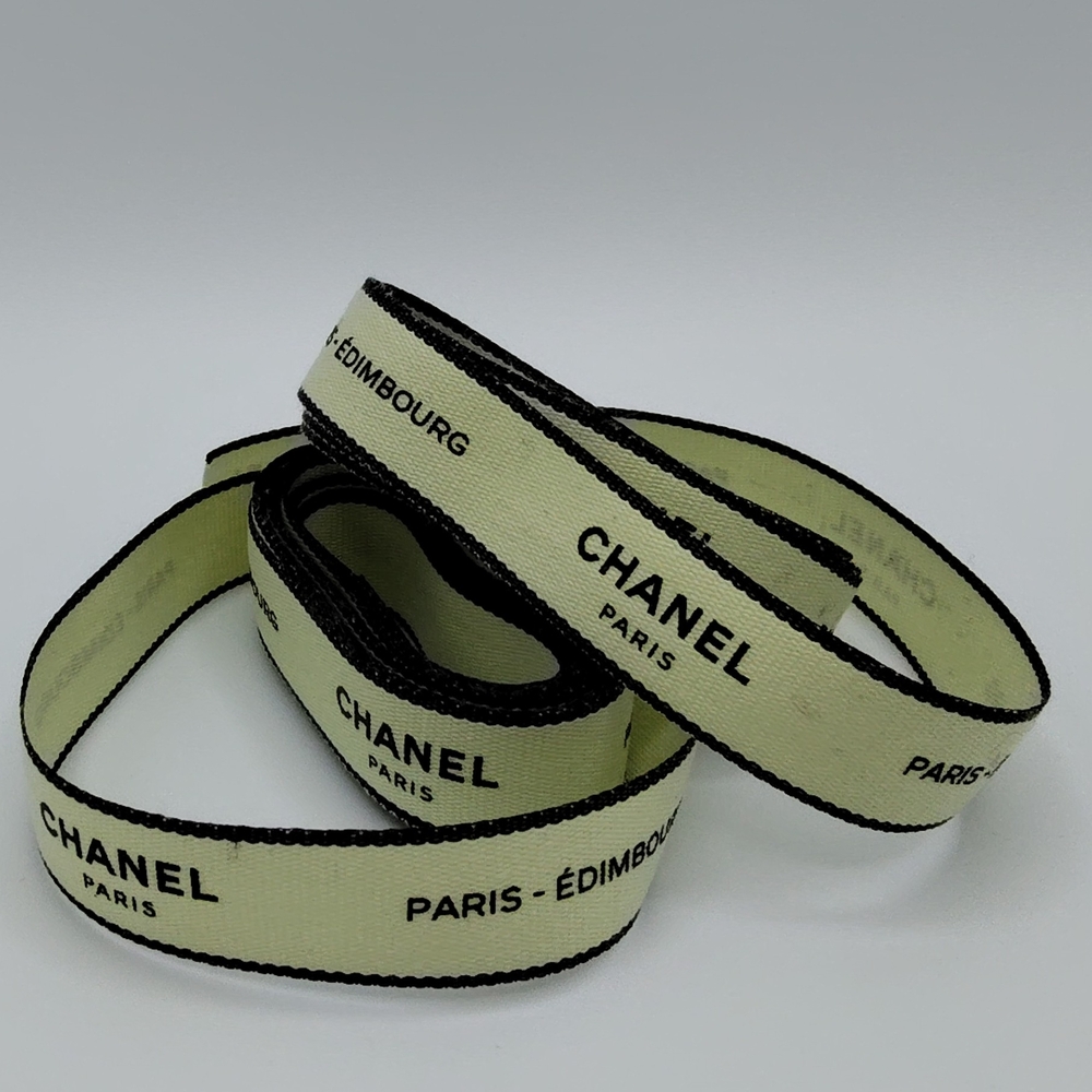 CHANEL Paris–Édimbourg Ribbon Authentic Runway Packaging Trim Four (4) Yards